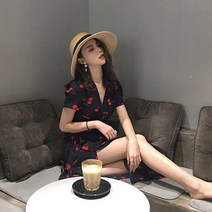 롱원피스 랩 셔츠원피스 반팔 OPC008