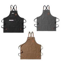 다용도 포켓앞치마 카페 주방 목공 DIY 스타일앞치마, 그레이