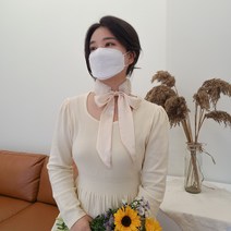 [2u0] 리본 스카프 리얼 밍크 머플러