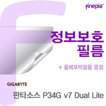제이큐 기가바이트 판타소스 Dual Lite용 Privacy정보보호필름 P34G v7
