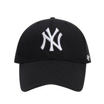 47브랜드 MLB모자 엠엘비 NY 뉴욕양키스 MVP 빅 로고 볼캡 모자 블랙 B-MVPSP17WBP-BKW