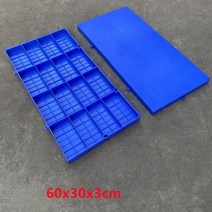 방습 바닥 패드 PVC 팔렛트 식품 자재 보관 냉동 창고, 수입 PE 신소재, 블루 프레인 60x30x3cm
