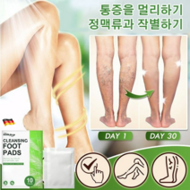 독일 [정품] 발패치 독소 제거 천연 청결 디톡스 발패치 (10개/박스), 10개입, 4개