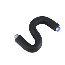 3/4 "BSP 골판지 파이프 304 스테인레스 스틸 보온 벨로우즈 온수기 입구 호스 주방 욕실 액세서리, 01 black_03 40cm