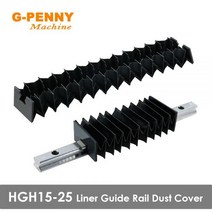 가이드 선형 오르간 더스트 커버 HGH15 HGH20 HGH25 레일용, [01] 200mm, [02] HGH20