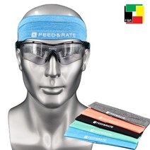 FEED&RATE 스포츠 헤어밴드 마라톤 트레일러닝 울트라마라톤 땀흘림방지 헤드밴드, 오렌지