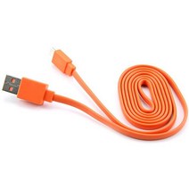 마이크로 USB 고속 충전기 플랫 케이블 코드 호환 jbl 플립 3 4 펄스 2 오렌지 1M/3 피트