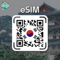 [대한민국 eSIM] 대한민국 SKT KT 매일 1GB후 저속 무제한 서울 이심 부산 유심 한국 e심, KR500M 매일 500MB후 저속 무제한, 1일, 알림톡QR발송됩니다 이메일은 추가정보란에 추가작성