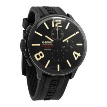 유보트 U-Boat Capsoil 크로노그래프 쿼츠 블랙 다이얼 남성 손목시계
