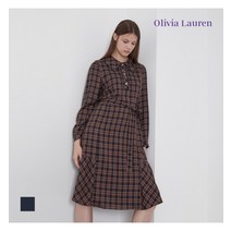 [백화점매장 정품출고] 올리비아로렌 원피스 체크 플레어 원피스_VOCOAYF7351