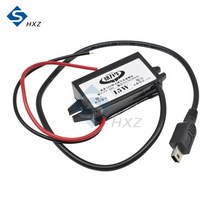 시거잭 인버터 차량용 자동차 전원 변환기 DC-DC 12V 5V 3A 15 마이크로 미니 USB 스텝 다운 전압 출력 어댑터 저열 자동 보호, 04 Mini USB