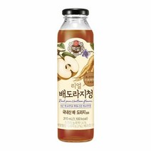 CJ제일제당 풍미 백설 리얼 배도라지청 국내산 진액 배도라지차 별미 홈카페 커피시럽 엑기스 310ml 단맛 소스, 5개