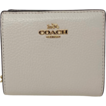 코치 반지갑 미니지갑 아웃렛제품 페블 가죽 초크