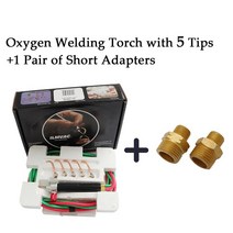 Welding Torch Jewelry Oxygen Kit Micro Mini Gas Small Gun Propane, 04 5 tips short adapter