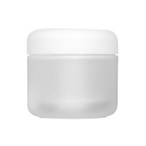 [아로마케이] 크림이중용기50ml (반투명+흰색캡) 화장품용기
