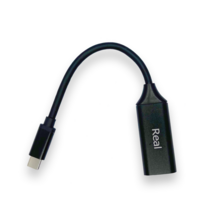 레알 USB3.1 TYPE-C to HDMI MHL 컨버터 4K 블랙 맥북 듀얼 모니터 연결 ctohdmi RL001