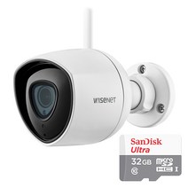 씨씨티비이몰 Full HD Wi-Fi 가정용CCTV 와이즈넷 실외형 IP카메라 HNO-E60, HNO-E60+Micro SD Card 32GB