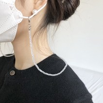 엘로슈 여름 진주 보석 비즈 큐빅 스톤 가벼운 예쁜 마스크줄 스트랩 안경줄 휴대폰줄목걸이