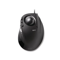 일레콤 M-DT2URBK ELECOM DEFT 인체공학 유선 핑거 트랙볼 마우스, 블랙 볼 color