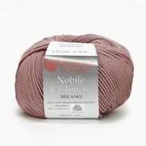 몬디알 노빌 캐시미어 밀라노 1볼 36색 50g 175m 메리노울80% 캐시미어20% 목도리실 의류실, 663.인디핑크