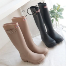 리버 소재 롱 기장 여성레인부츠