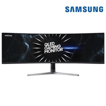 삼성전자 C49RG90 49인치 듀얼 QHD 커브드 사무용 업무용 게이밍 모니터, LC49RG90SSKXKR