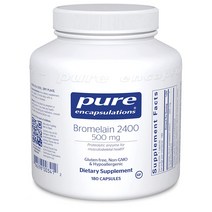 해외 Pure Encapsulations Bromelain 브로멜라인 500mg, 3개