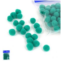 YOLOMAM 뿅뿅이15MM 초록 유치원만들기키트 파스텔뿅뿅이