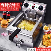 전기 프라이 상업용 가정용 특수 온도 프라이, 단일 실린더 전기 가열 12L
