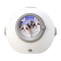 TLOML 원형 펫 드라이룸 800W 고속건조 살균소독 저소음 가정용 강아지 고양이 드라이룸, 화이트