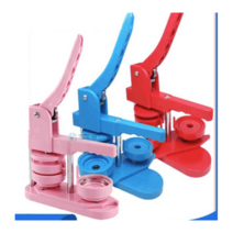 뱃지 제작기 버튼 프레스 핀버튼 배지 제작기계 명찰 버튼몰 굿즈 58mm, 핑크, 1개