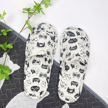 실내 홈 천 실리퍼 부드러운 미끄럼방지 실내화, 250~270mm  (5켤레), 무스 흑백 (5켤레)