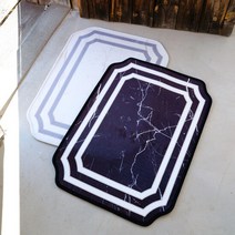 [인룸] 노마드 대리석 텍스쳐 발매트 50x70, 단품