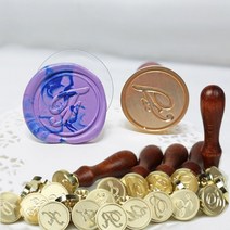 씰링왁스 필기체 알파벳 이니셜 도장 인장, S