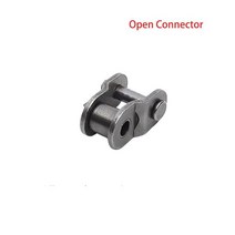 04c-1 하프/풀 버클 롤러 체인 커넥터 탄소강 피치 6.35mm 산업용 조인, 01 Open Connector_03 10pcs