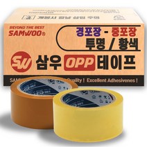 삼우 박스테이프 테이프 인쇄테이프 컬러테이프, 07. 중포장-40M-투명, 1개