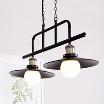 식탁등 레이첼 체인 2등 갓 파이프 펜던트 조명 LED/(1788744)