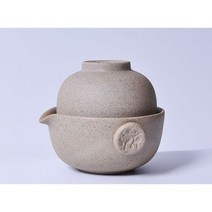 도자기 찻잔 세라믹 내열 유리 수제 레트로 거친 여행 차 세트 1 컵 냄비 우롱 찻주전자 주전자 가이완, type 1