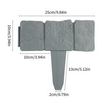화단울타리 포도나무 키우기 게비온 돌망태 담장 모조 돌 정원 경계 접는 풍경 꽃 경로, 10개