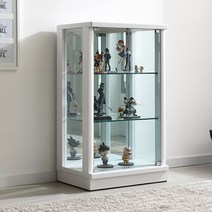 하우스인DS 오브티 600 3단 유리 장식장-소, 색상:오크