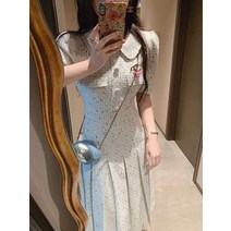 우아한 한국 패션 미디 트위드 드레스 여성용 럭셔리 세련된 캐주얼 격자 무늬 슬림 가운 파티