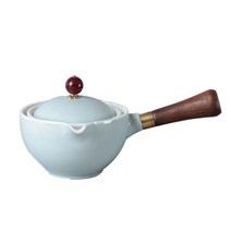 티포트 약탕기 중국어 쿵푸 차 세트 360 회전 주전자 세라믹 메이커 주입기 반자동 Gongfu Teaware Pot Cu, 08 I