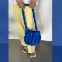 핑거니팅 자이언트얀 벨벳실 왕모찌 망고실 뜨개질 취미 핸드니팅 루피, 퍼플