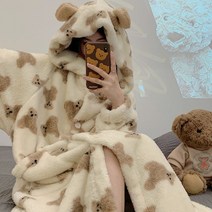 잠옷 후드 대형 캠핑 담요 방콕