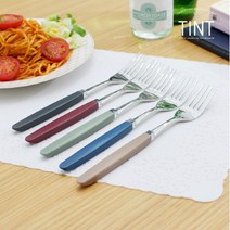 브랜드없음 [마호커트러리]틴트 성인용 포크 5개세트, 선택완료, 제이드그린