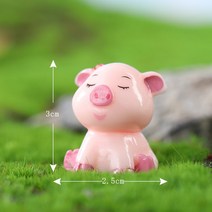 쇼파뒤 카페 인테리어 가게오픈 개업 결혼 선물 노호혼 재물복 돼지 수지 Diy 홈 인형 집 이끼 테라리움 풍경 액세서리 요정 정원 미니어처 룸 장식, [24] 예쁜 24