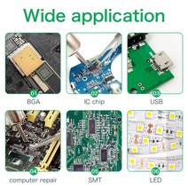 KELLYSHUN무연 솔더 페이스트 138 Sn42Bi58 납땜용 액체 플럭스 smd BGA PCB IC LED 재작업 용접, [01] 30g, [02] Green 4258 30g 2개