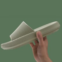 로맨틱홀리데이 - 남녀 층간소음방지 슬러퍼 미끄럼방지 거실화 실내화 욕실화 사무실화, 그린