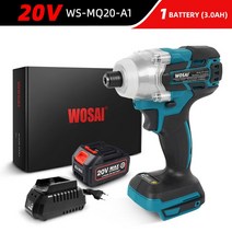 dcf887p2a 임팩드릴 WOSAI-MT 시리즈 20V 무선 전동 스크루 드라이버 155NM 브러시리스 모터 전기 임팩트, 04 WS-MQ20-A1_01 EU