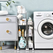 틈새선반 이케아 세탁실수납장 바퀴달린선반 세탁 장ㄴ난감 트레이 슬림 4단